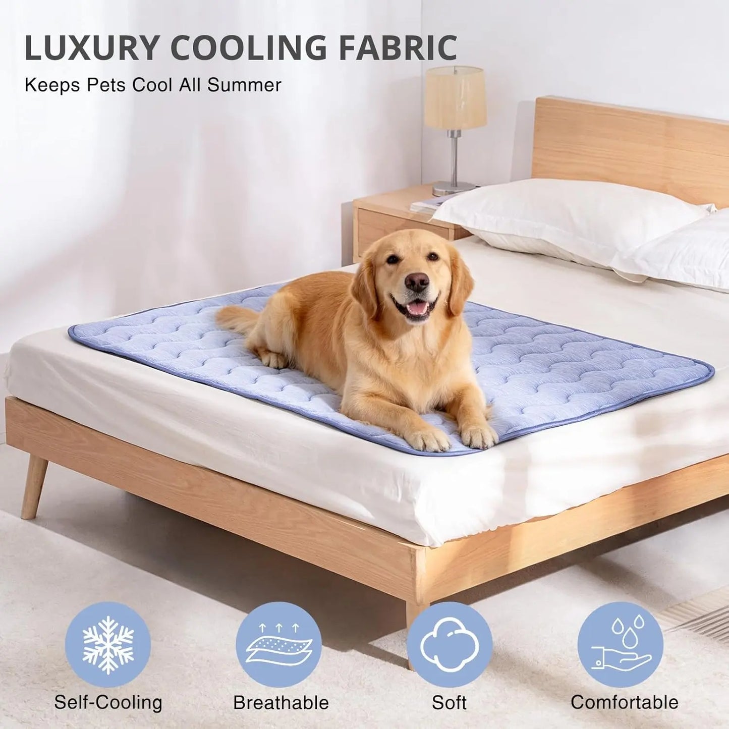 Large Chill Mat — Instant Cooling Pad for Dogs, No Ice or Electricity Needed
